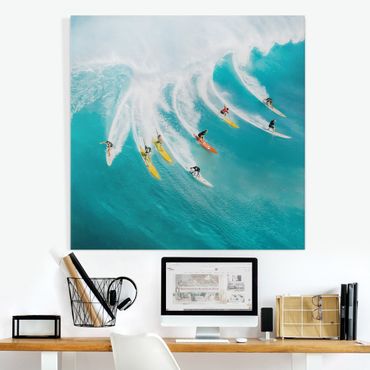 Tableau sur toile - Simply Surfing - Carré 1:1