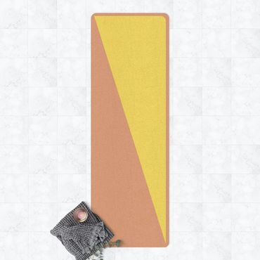 Tapis de yoga - Simple Triangle In Yellow