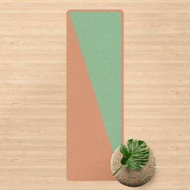 Tapis de yoga - Simple Triangle In Mint