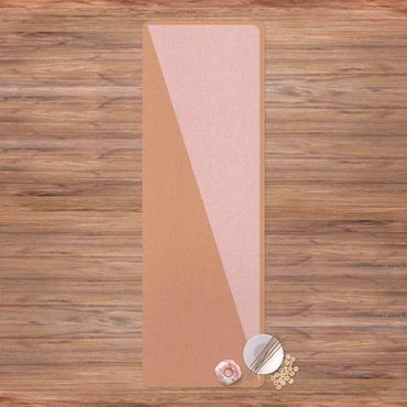 Tapis de yoga - Simple Triangle In Light Pink