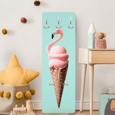 Porte-manteau - Ice Cream Cone With Flamingo