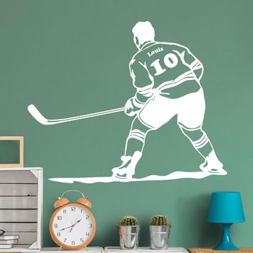 Sticker mural - Hockey player