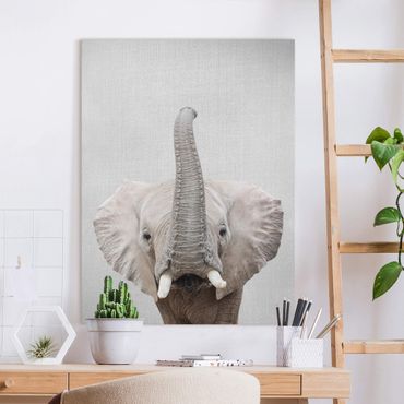 Tableau sur toile - Elephant Ewald - Format portrait 3:4