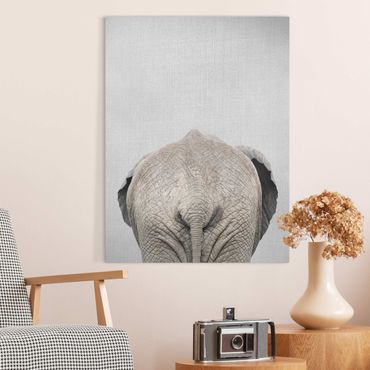 Tableau sur toile - Elephant From Behind - Format portrait 3:4