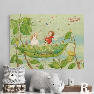 Tableau sur toile naturel - Little Strawberry Strawberry Fairy - Trampoline - Format paysage 4:3