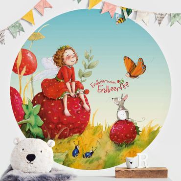 Papier peint rond autocollant enfants - Little Strawberry Strawberry Fairy - Enchanting
