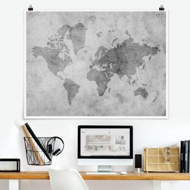 Poster - Vintage World Map II