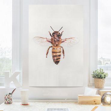Impression sur toile - Bee With Glitter