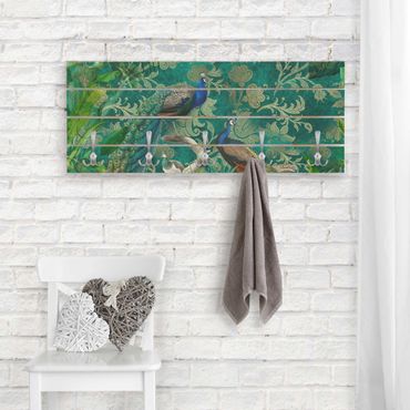 Porte-manteau - Shabby Chic Collage - Noble Peacock II