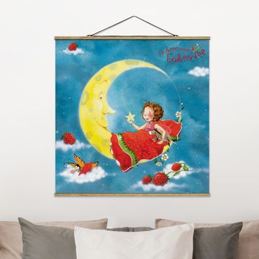 Tableau en tissu avec porte-affiche - Little Strawberry Strawberry Fairy - Sweet Dreams