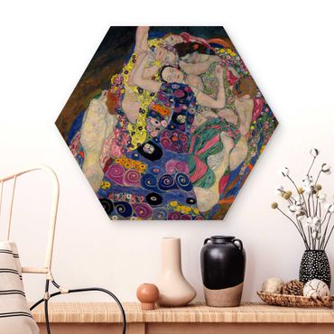 Hexagone en bois - Gustav Klimt - The Virgin