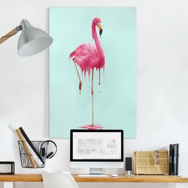 Tableau sur toile - Melting Flamingo