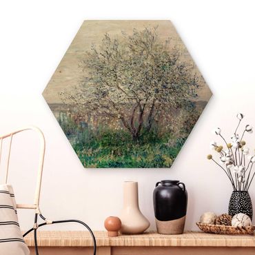 Hexagone en bois - Claude Monet - Spring in Vétheuil