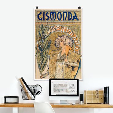 Poster reproduction - Alfons Mucha - Poster For The Play Gismonda