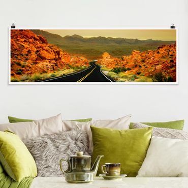 Poster panoramique nature & paysage - Valley Of Fire