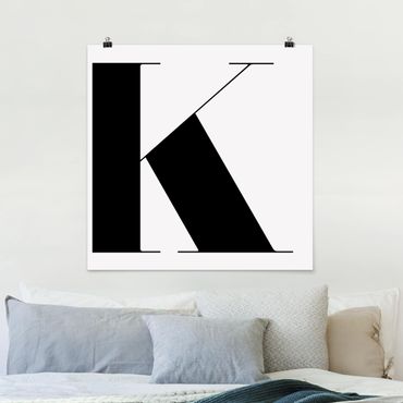 Poster - Antiqua Letter K