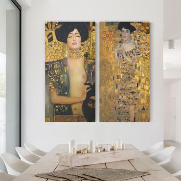 Impression sur toile 2 parties - Gustav Klimt - Judith and Adele