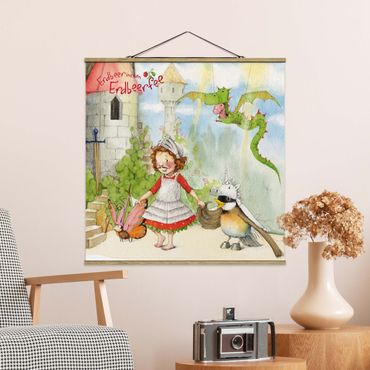 Tableau en tissu avec porte-affiche - Little Strawberry Strawberry Fairy - Drama