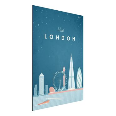 Impression sur aluminium - Travel Poster - London