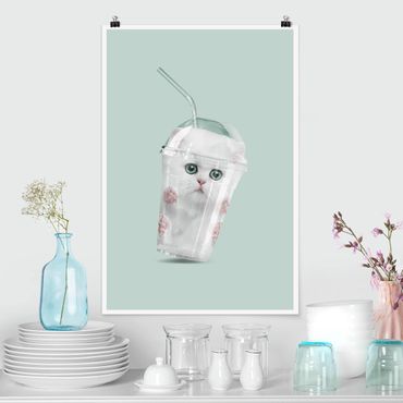 Poster animaux - Shake With Cat