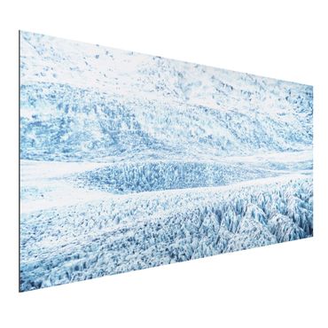 Tableau sur aluminium - Icelandic Glacier Pattern