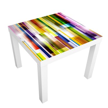Papier adhésif pour meuble IKEA - Lack table d'appoint - Rainbow Cubes