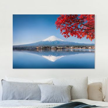 Impression sur toile - Mt. Fuji In The Fall