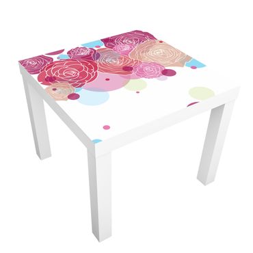 Papier adhésif pour meuble IKEA - Lack table d'appoint - Roses And Bubbles
