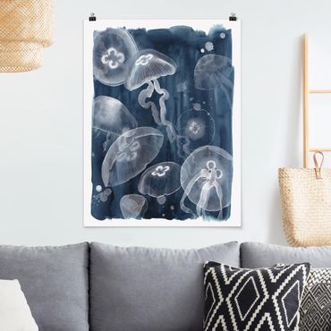 Poster animaux - Moon Jellyfish I