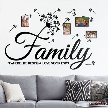 Sticker mural - Family Life Love