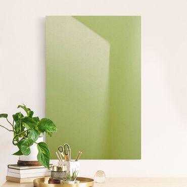 Tableau sur toile naturel - Colour And Shadows Green - Format portrait 2:3