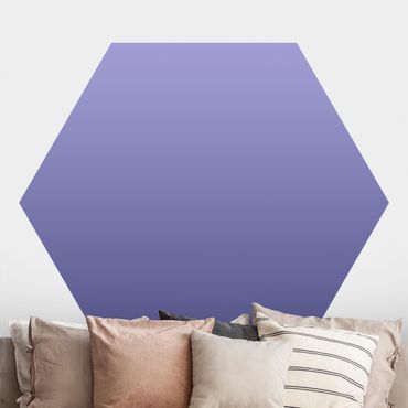 Papier peint hexagonal autocollant avec dessins - Colour Gradient Purple