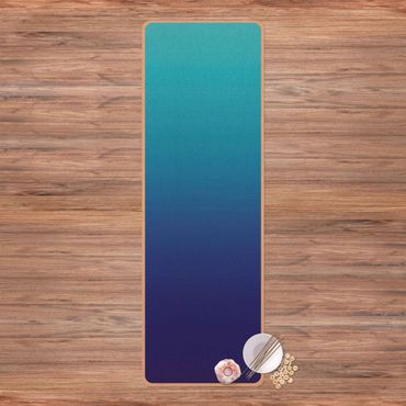 Tapis de yoga - Colour Gradient Ocean Blue