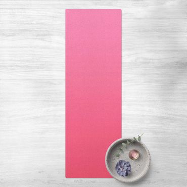 Tapis en liège - Colour Gradient Pink - Format portrait 1:3