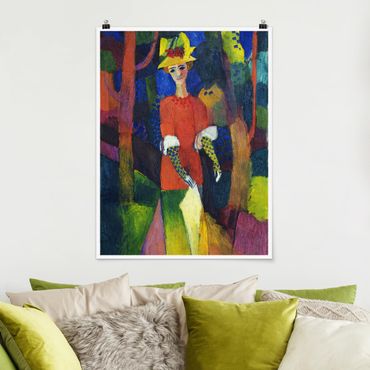 Poster reproduction - August Macke - Woman in Park