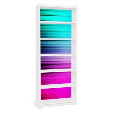 Papier adhésif pour meuble IKEA - Billy bibliothèque - Rainbow Display