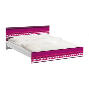 Papier adhésif pour meuble IKEA - Malm lit 180x200cm - Pink Ethnomix
