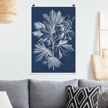 Poster fleurs - Denim Plant Study V
