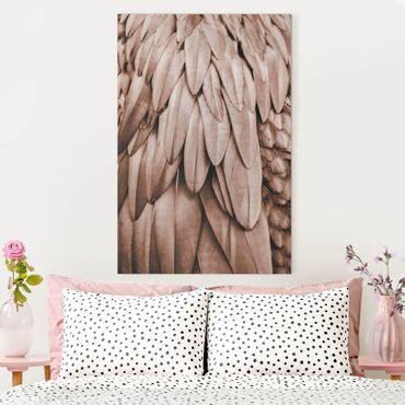 Tableau sur toile - Feathers In Rosegold