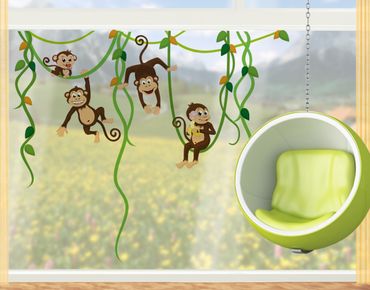 Sticker pour fenêtres - Monkey band