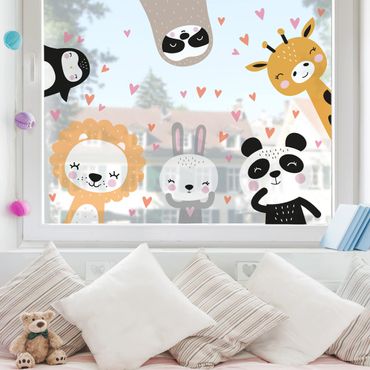 Sticker pour fenêtres - Safari Animal Set