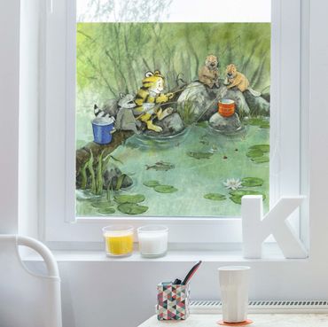 Décoration pour fenêtres - Little Tiger - Fishing