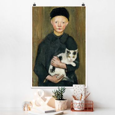 Poster reproduction - Paula Modersohn-Becker - Boy with Cat