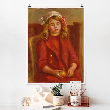 Poster reproduction - Auguste Renoir - Young Girl with an Orange
