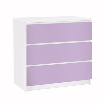 Papier adhésif pour meuble IKEA - Malm commode 3x tiroirs - Colour Lavender