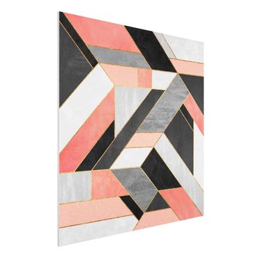 Impression sur forex - Geometry Pink And Gold