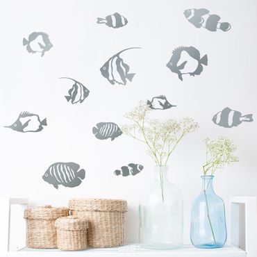Sticker mural - Fish Set 12-Pieces