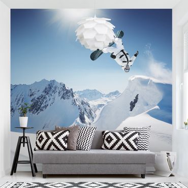 Papier peint - Flying Snowboarder