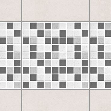 Sticker pour carrelage - Mosaic Tiles Gray