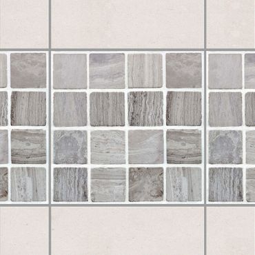 Sticker pour carrelage - Mosaic Tiles Marble Look